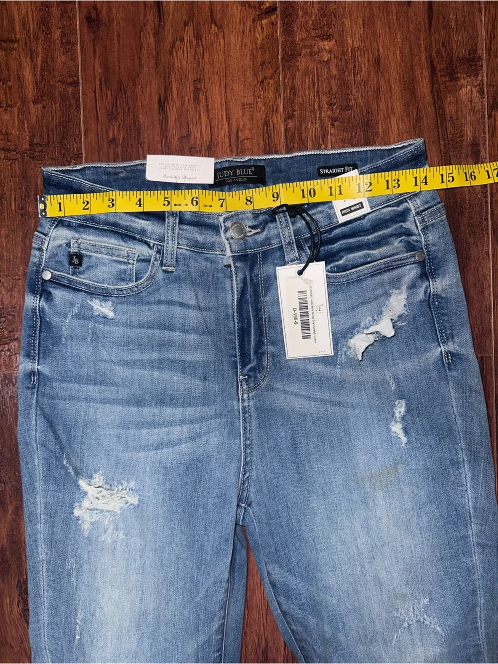 Judy Blue Light Blue Distressed Skinny Jeans